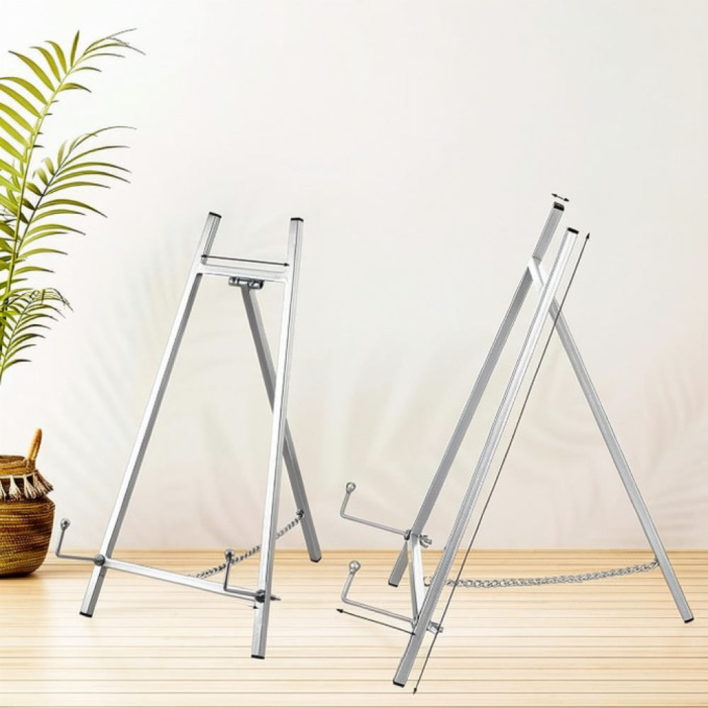 Painting Supplies - Taşınabilir Metal Sanat Şövale Standı, Tuval