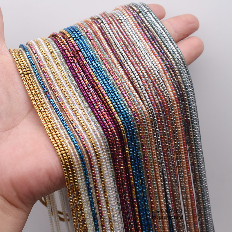 Glass Seed Beads 2Mm Jewelry Making - Yeni 2mm 198 adet Altın Rengi