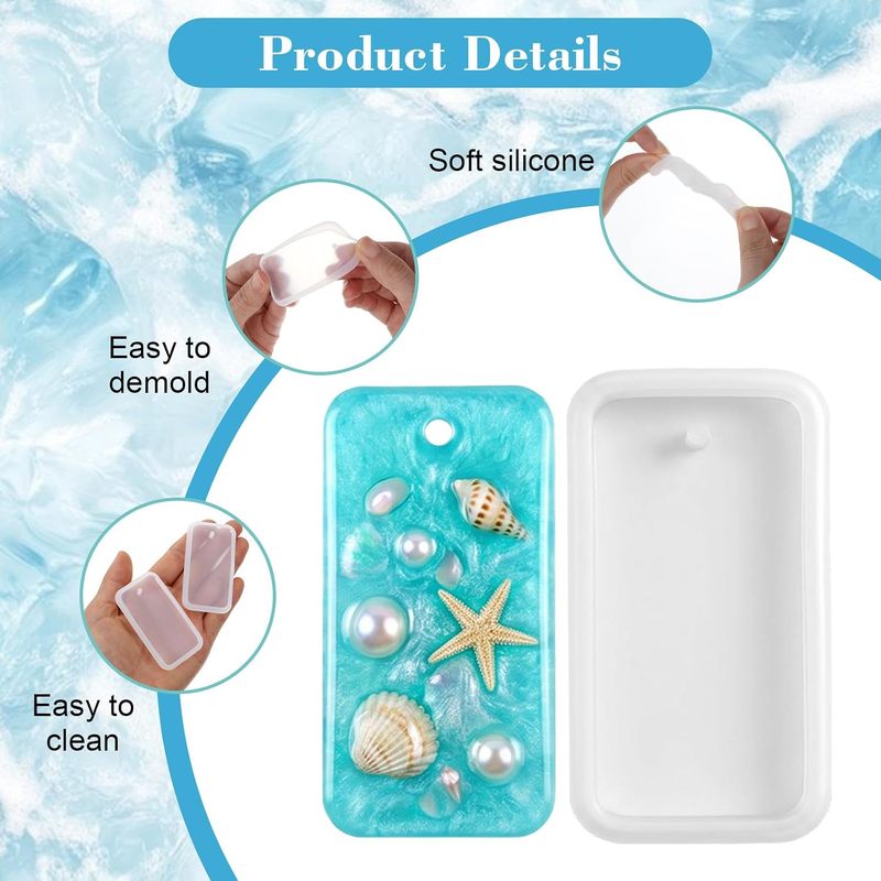10 adetlik reçine anahtarlık t - Silicone Epoxy Resin Molds Set incelemesi ve fiyatı