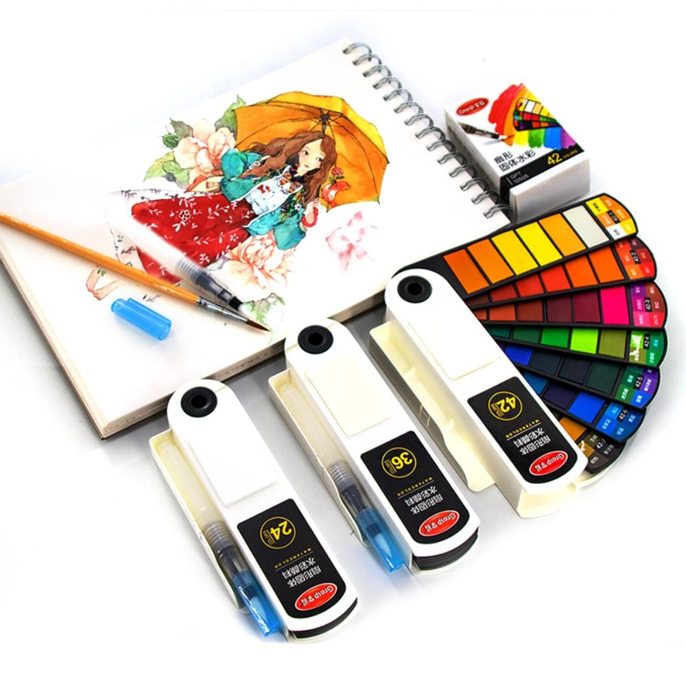 Katlanabilir Sulu Boya Seti, 1 - Watercolor Paint Set Solid Pigment incelemesi ve fiyatı