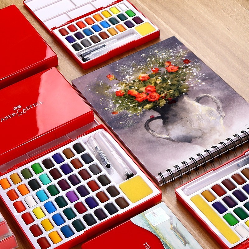 24/36/48 Renk Katı Suluboya Bo - Watercolor Paint Set Solid Pigment incelemesi ve fiyatı