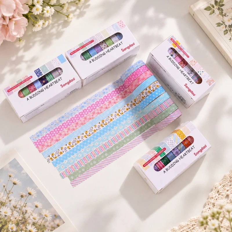 10 Rulo Çiçek Desenli Pastel R - Scrapbooking incelemesi ve fiyatı