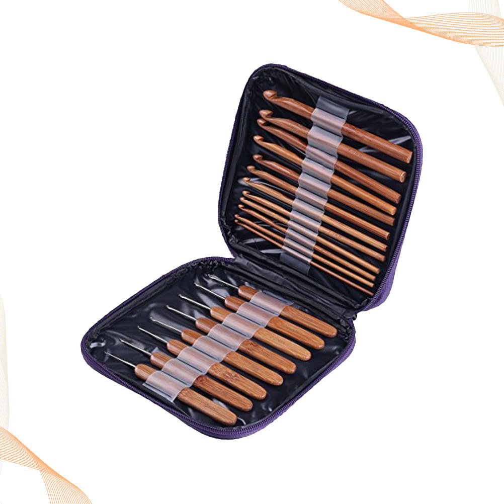 1 Takım Bambu Ahşap Tığ Seti,  - Wooden Crochet Hooks Ergonomic Handle incelemesi ve fiyatı