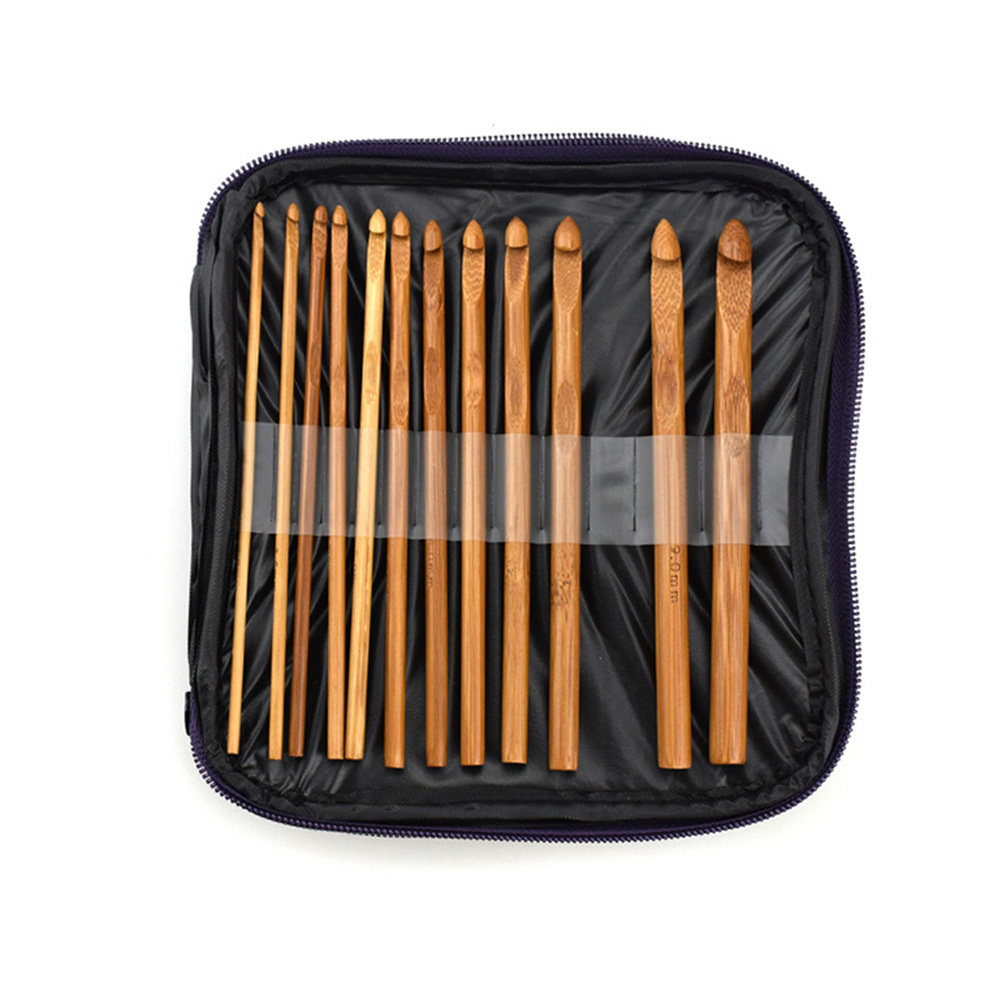 1 Takım Bambu Ahşap Tığ Seti,  - Wooden Crochet Hooks Ergonomic Handle incelemesi ve fiyatı