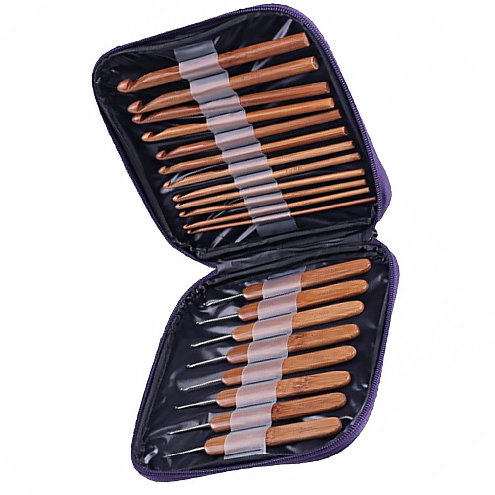 1 Takım Bambu Ahşap Tığ Seti,  - Wooden Crochet Hooks Ergonomic Handle incelemesi ve fiyatı
