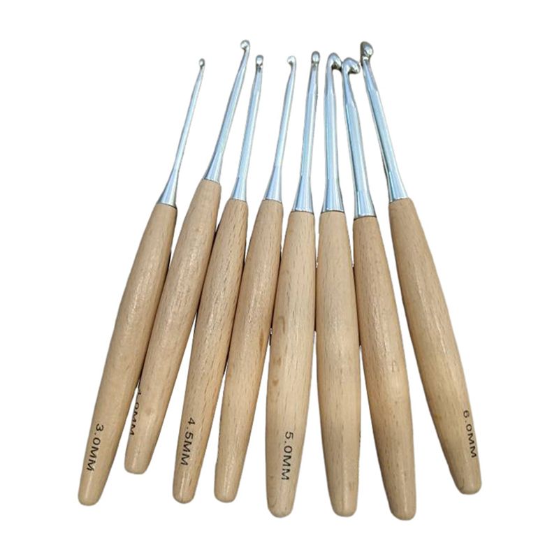M12K-40 Adet Ahşap Tığ Seti, 3 - Wooden Crochet Hooks Ergonomic Handle incelemesi ve fiyatı