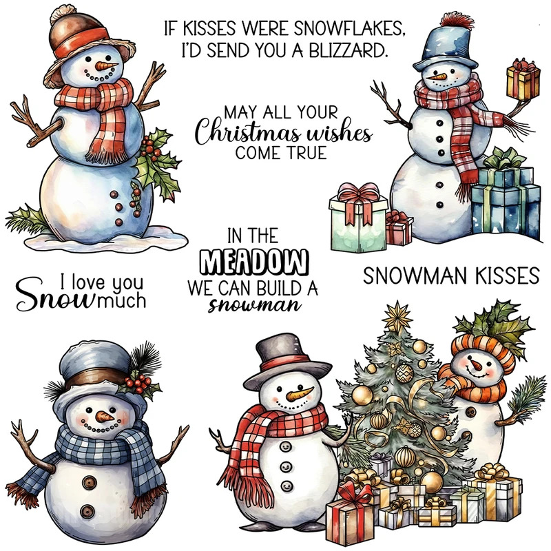 Kış Kardan Adam Noel Kesme Kal - Clear Silicone Stamps For Card Making incelemesi ve fiyatı